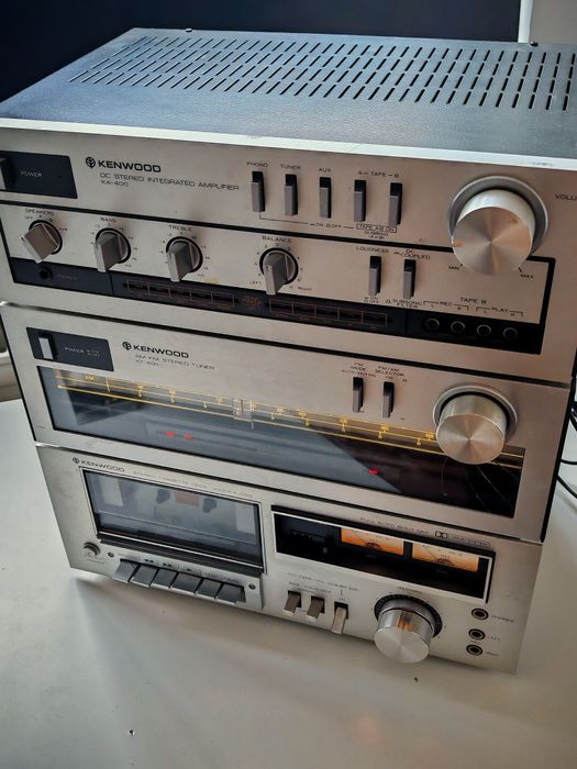 Vând sistem (linie) audio Hifi Kenwood Vintage 1980 - KX-550 KA-400