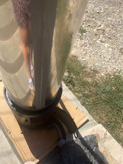 Cazan de inox pe lemne