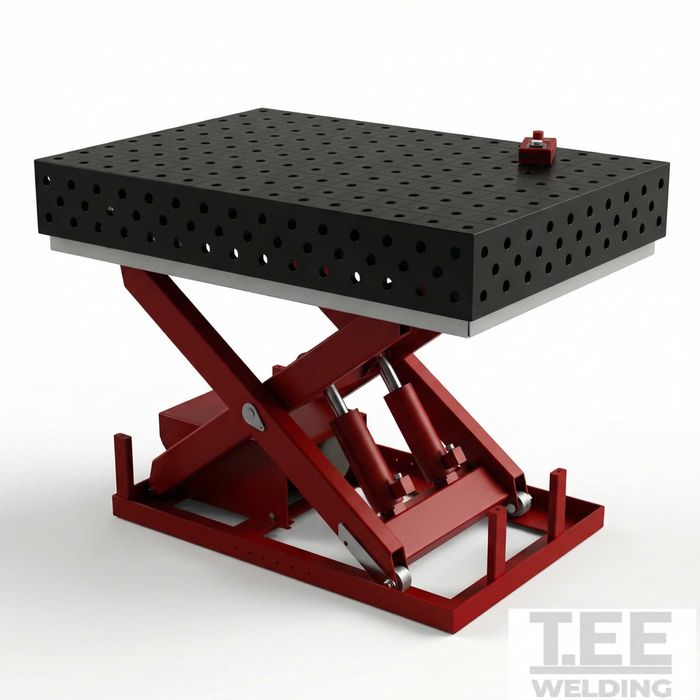 Заваръчна маса Hobby1500×1000х8мм-хидравлична повдигаща системаwelding