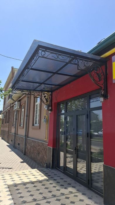 Навесы от 400 1м2 (лексан профнастил ондулин) Naves Leksan.