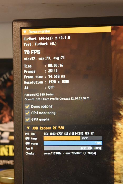 Видео карта 4 GB XFX Radeon RX 580 GTS 4 GB XXX Edition  в кутия