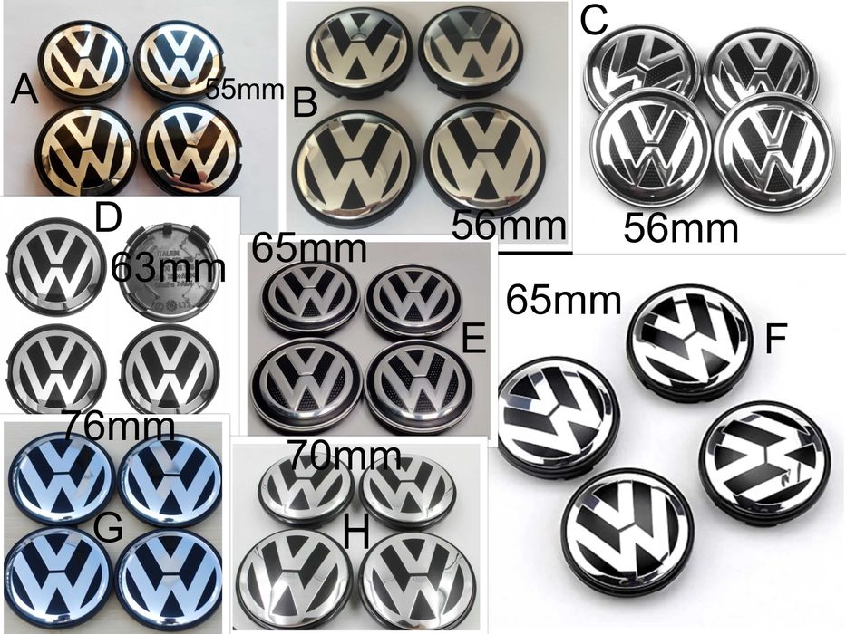 Capace Jante Volkswagen VW Golf Passat Polo Jetta Touareg Tiguan etc
