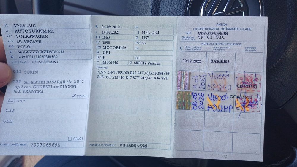 Proprietar,Vw polo, 1.6 TDI, model MATCH, 2013