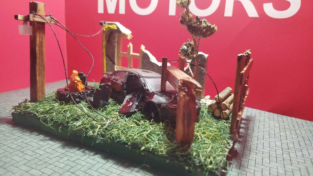 Диорама посвящена войне