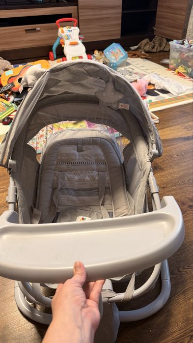 Шезлонг-качеля со столиком