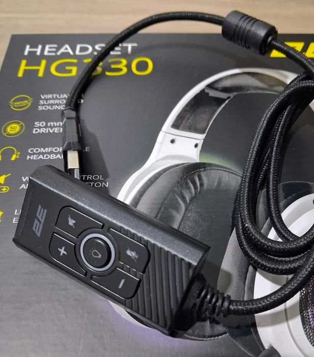 Игровые Наушники 2E Gaming HG330 7.1 White