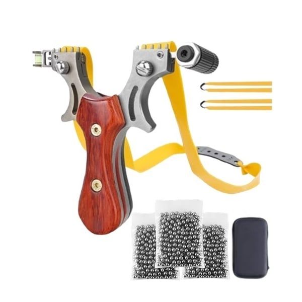 Set prastie metalica cu laser si 300 bile metalice 9 mm, 12 cm boloboc