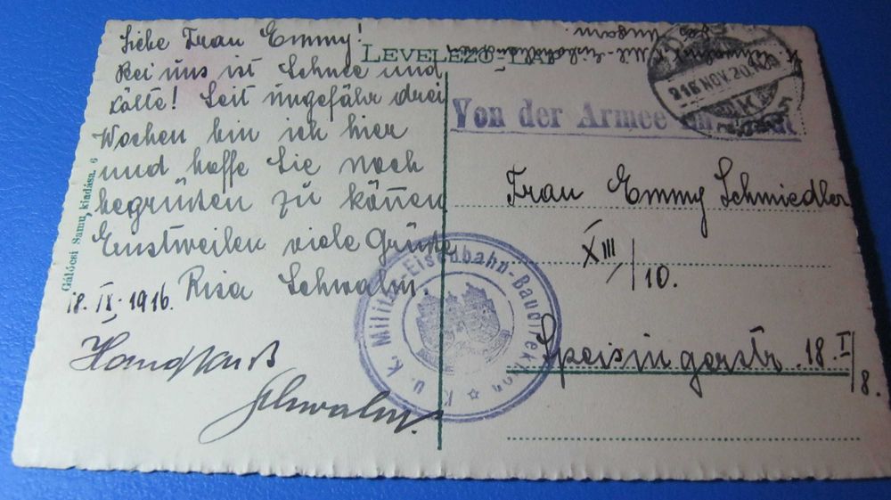 Ilustrata veche/Carte Postala DEJ(Des)/Liceul Maghiar Regal/1916.KuK.
