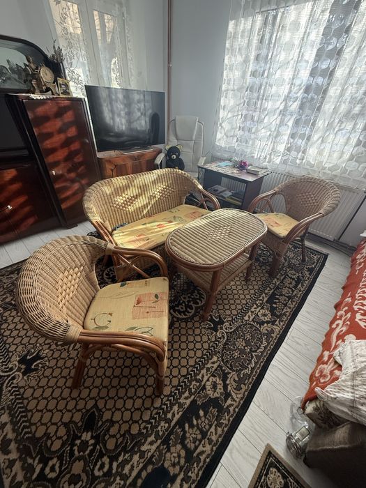 Set complet din rachita de gradina sau terasa