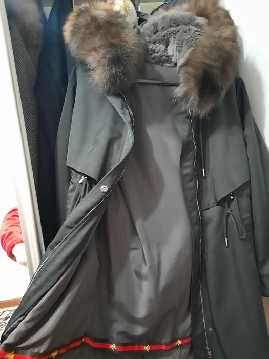 Парка куртка черная