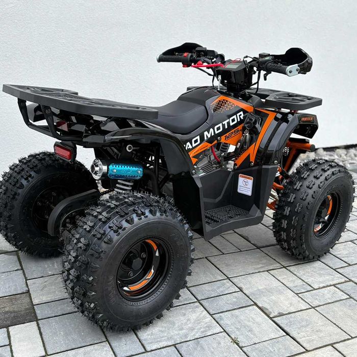 Atv 125cc Tao Hunter II 8" automat 4T benzina negru/portocaliu