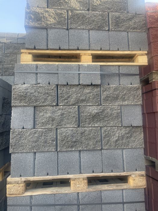 Рванные кирпич  Сплитерные блоки тумбы брусчатка плитка