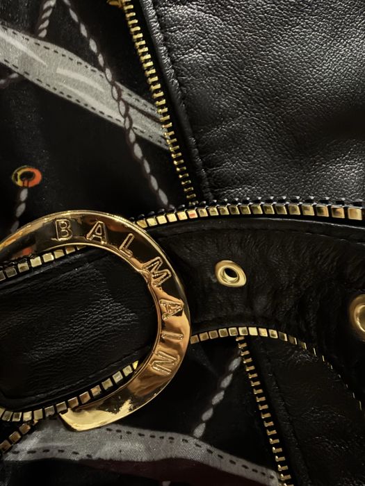 Зимни яке BALMAIN висок клас естествена кожа