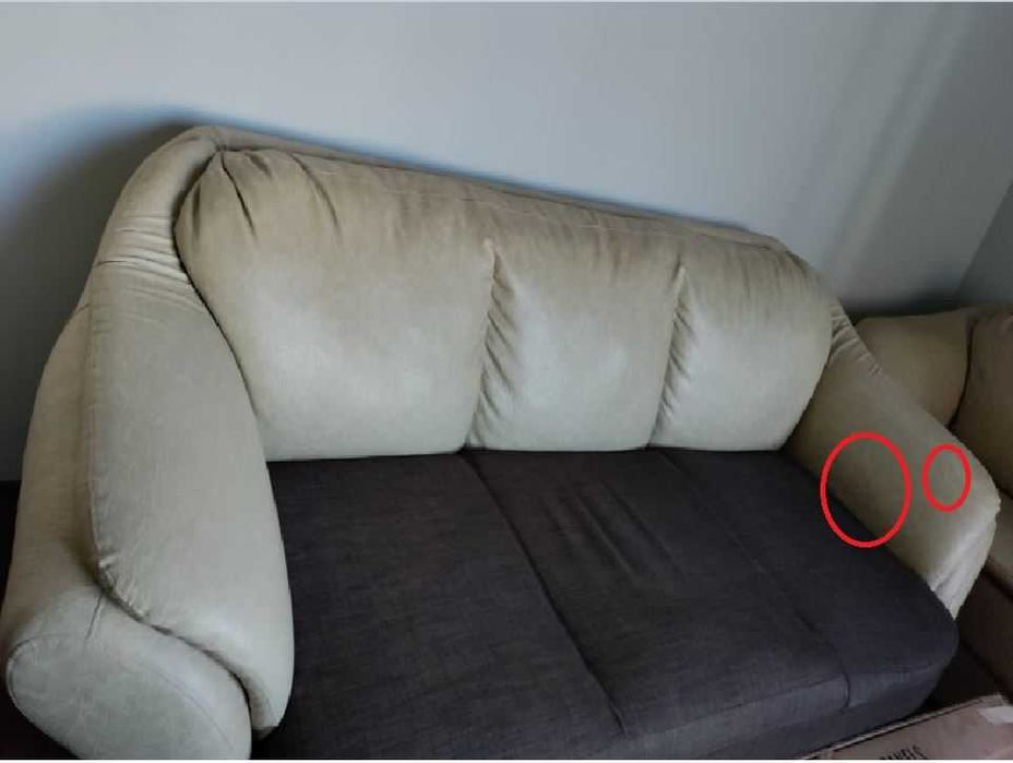 Запазен комплект дивани - двойка и тройка с функция сън