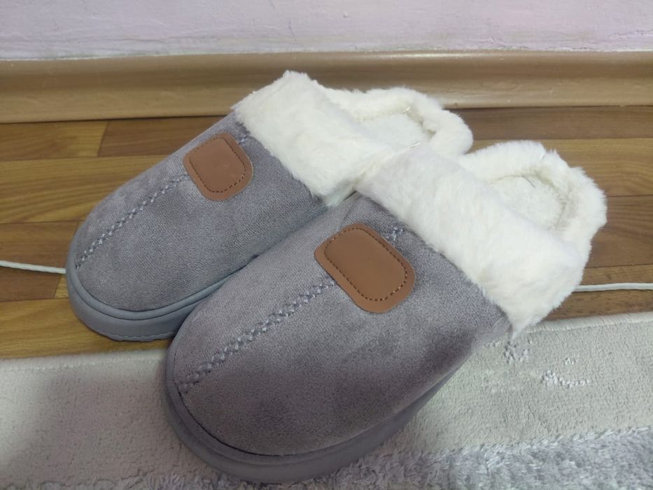 Домашние тапочки с мехом