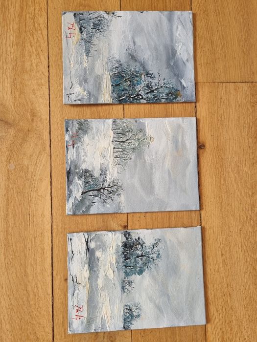 Ansamblu peisaj iarna 2- idee de cadou