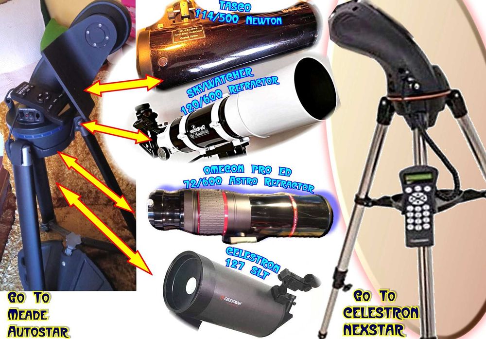 Телескоп GoTo КОМПЮТЪРИЗИРАН Celestron/Meade,сам намира,следи обектите