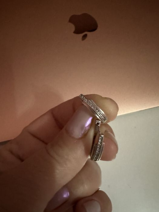 Cercei din argint,stantati