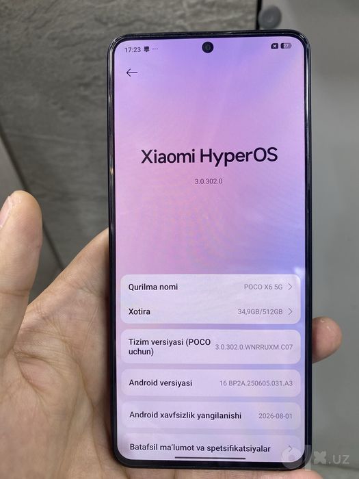Poco x 6 xolati ideal