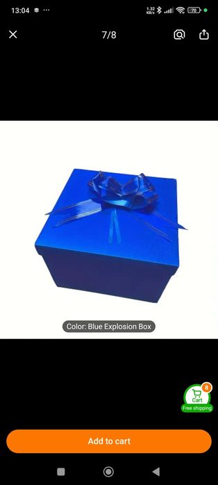 Cutie exploziva cadou Pret 30 lei