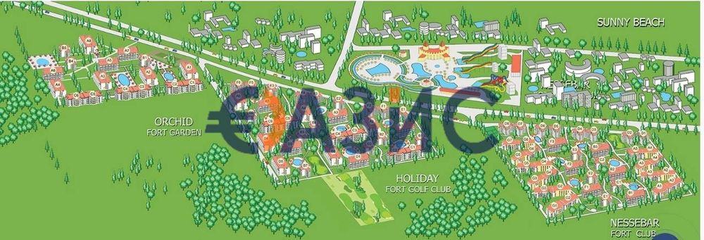 Продава се Двустаен апартамент в к.к. Слънчев бряг - 65 кв.м за 1085 €/кв.м - Снимка #12