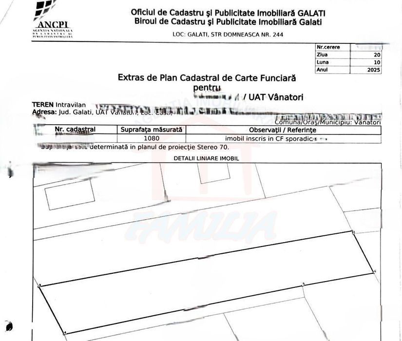 55.000 euro  NEGOCIABIL  1.000 mp, teren intravilan, Sat Costi