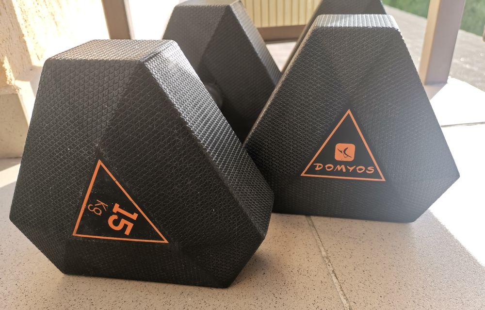 Gantere Decathlon 15 kg