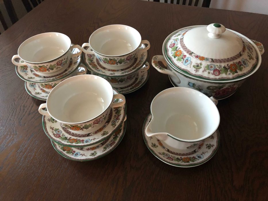 Нов баварски порцеланов сервиз CERANOVA за шест човека ръчно декориран