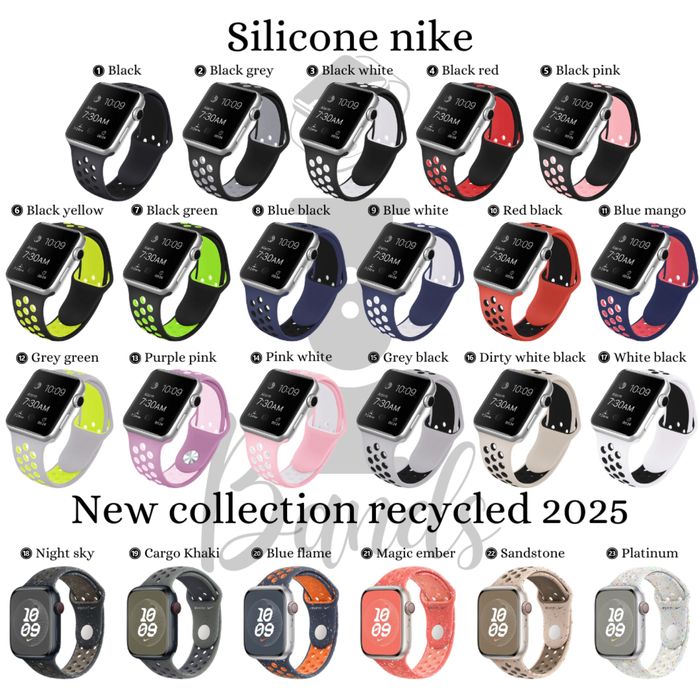 Силиконови каишки Silicone Nike за Apple Watch ULTRA/SE/11/10/9/8/7/6
