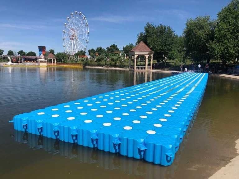 Мост из пластика (понтоны)