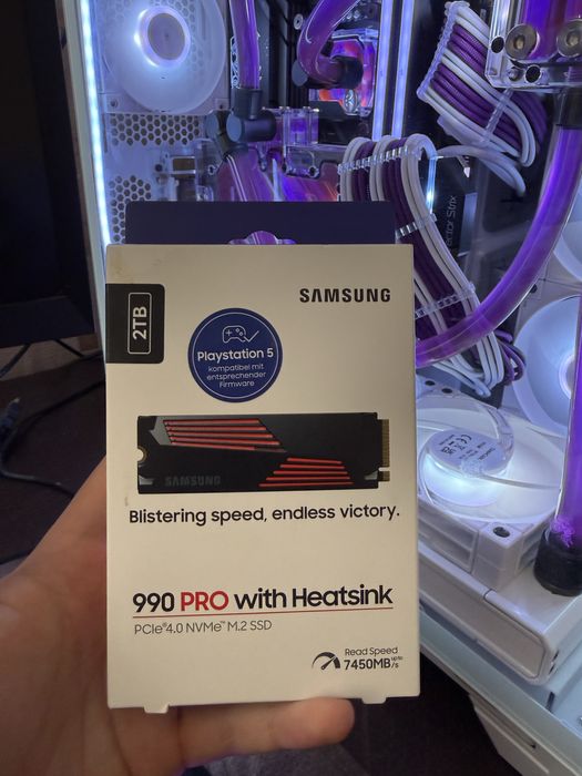 Samsung 990 Pro 2TB Heatsink Pc/Ps5 Nvme