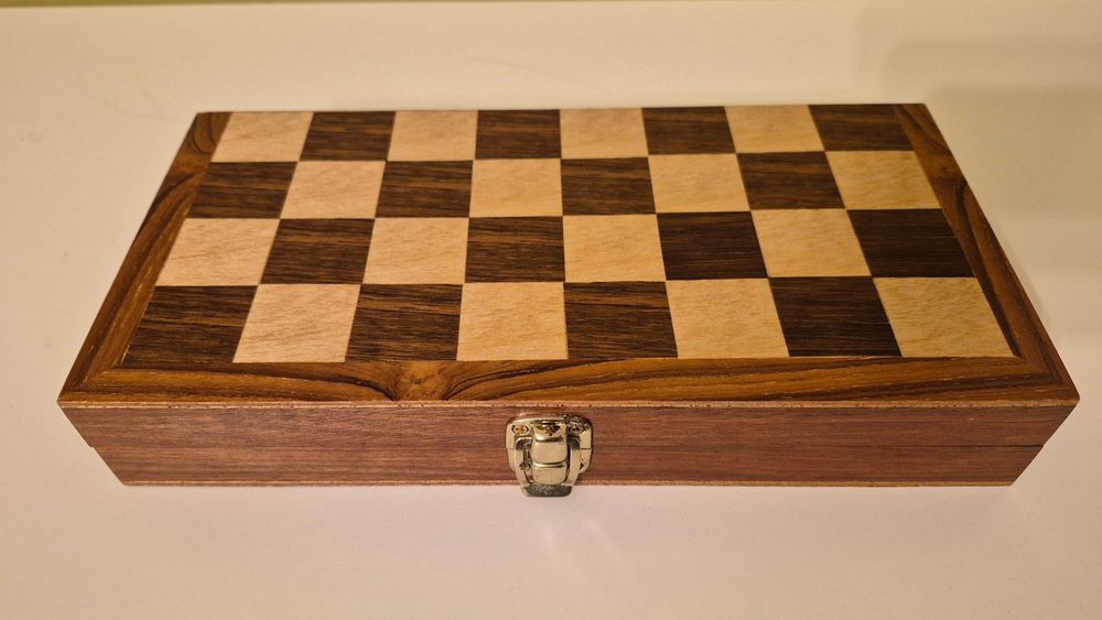 Set tabla joc sah Pavilion Nr 14 retro vintage colectie lemn calitate