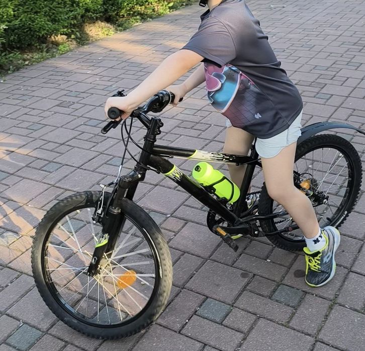 Bicicletă copii MTB ROCKRIDER ST500 20” + accesorii