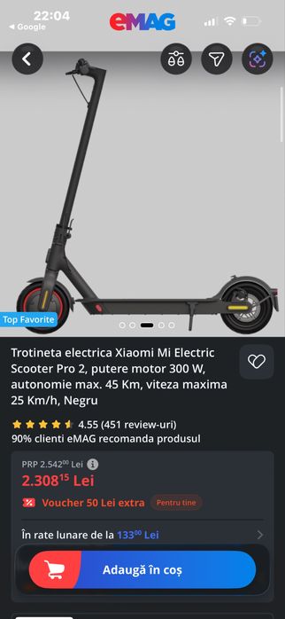 Trotineta electrica xiaomi mi pro 2