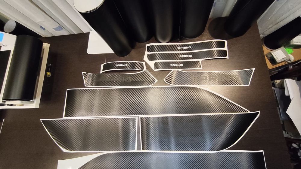 Stickere bandouri compatibile Dacia Spring 2025