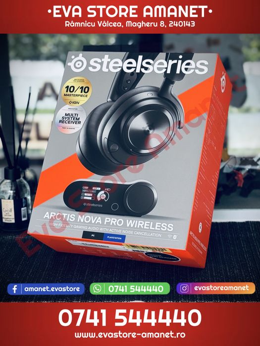 Casti Gaming SteelSeries Arctis Nova Pro pentru PC/Xbox Series X/S Xbox One PS4 PS5 Switch Android
