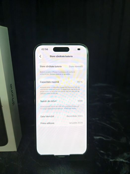 Noble Amanet - iPhone 15 Pro - 128 GB - Impecabil