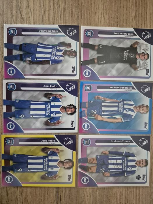 Topps Premier League 25/26 - базови, инсърти и паралели на отборите