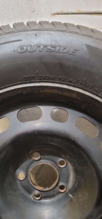 Set 4 Jante otel R16" Originale Citroen C5 / Peugeot 508 /407/ 607, 5x108 + 4 anvelope iarna forte bune