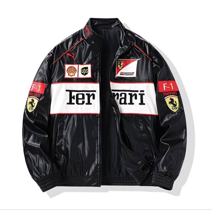 Стильный джекет, кожанка Ferrairi