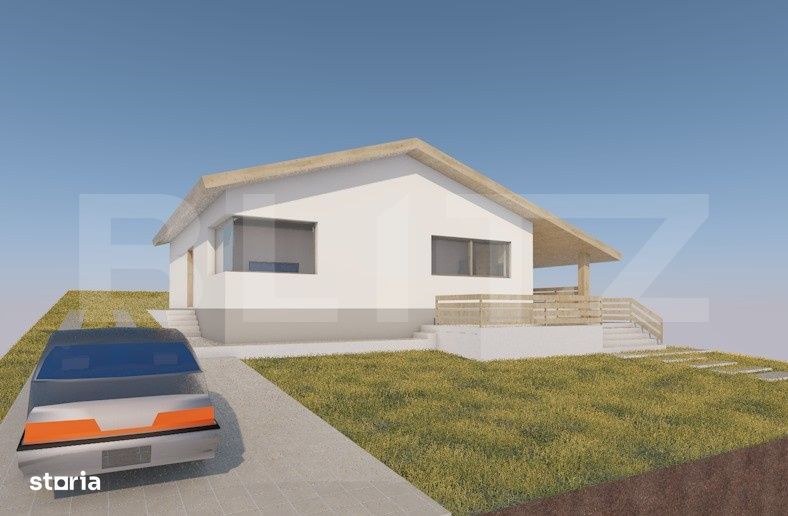 Casa 4 camere, 2 bai, 120 mp, teren 800 mp - Bod- finalizata