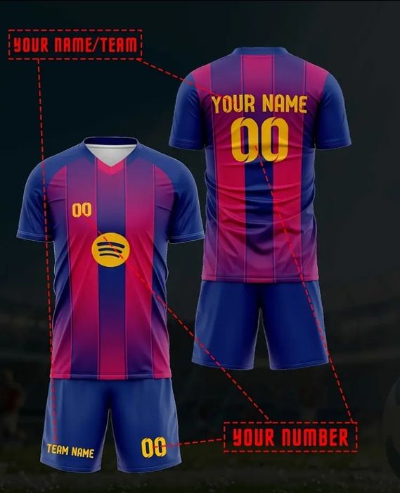 Изработка на персонален футболен екип  с номер и име -различни модели