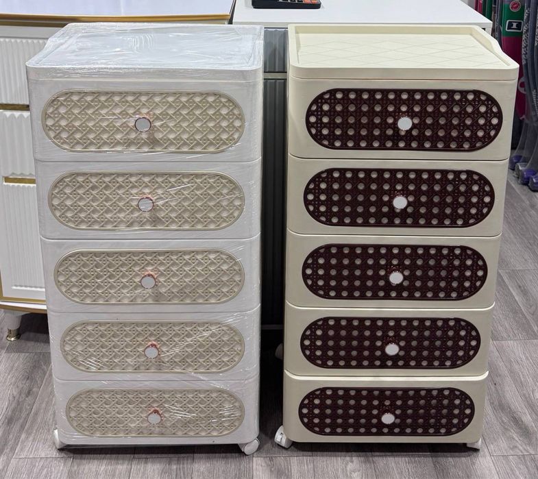 Комод пластиковый в стиле ротанга