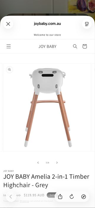 Детско столче за хранене Jimmylee