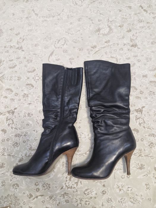 Сапоги осенние черные