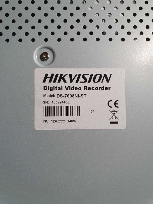 Продавам 16  канален DVR Hikvision с HD 1.0tb, NVR Panetron и 6 камери