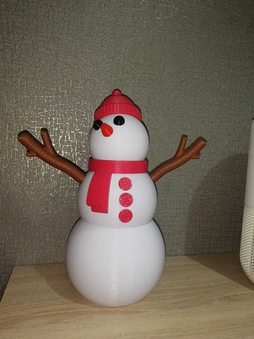 Снеговик новогодний декор
