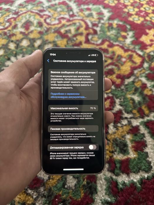 Iphone X ideal holatda