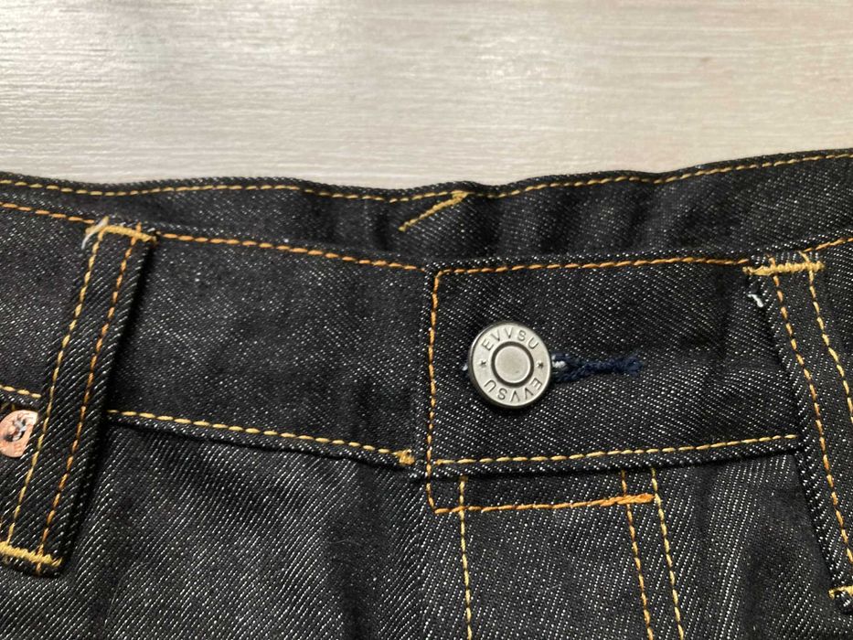 Нови Evisu мъжки черни дънки размер W36 L34