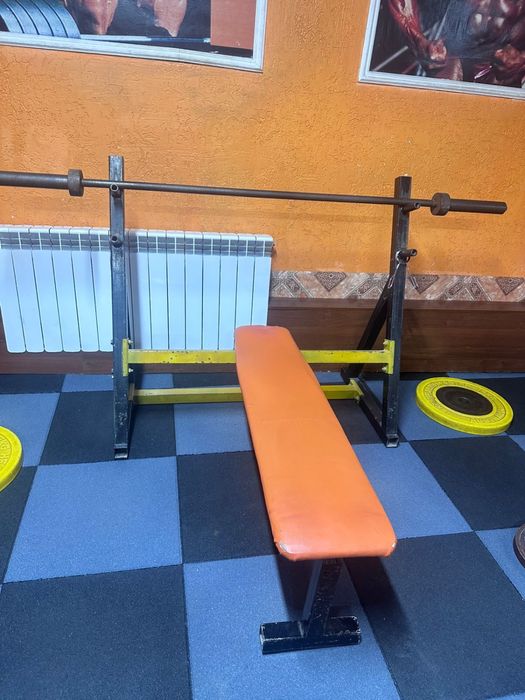 Лежак с олемпийским грифом